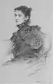 Portrait de Marie Kalašová&nbsp;(cs), dessin à la craie (1899)