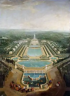 Le Château de Marly par Pierre-Denis Martin (1724).