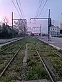 Vue de la ligne direction Prado depuis les voies de Marseille Blancarde