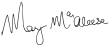 Signature de Mary McAleeseMáire Mhic Giolla Íosa