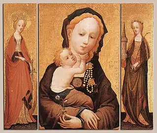 Triptyque de la Madone à la fleur de vesce, vers 1400-1415, Wallraf-Richartz Museum