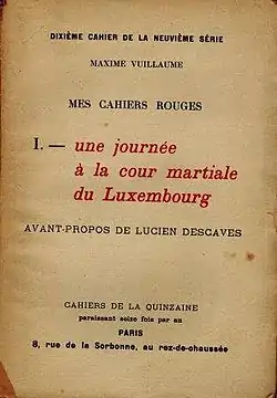 Image illustrative de l’article Mes cahiers rouges