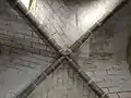 Voûte du XIIIe&nbsp;siècle dans le logis.
