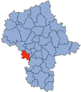 Localisation de Powiat de Żyrardów