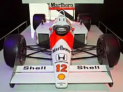 La McLaren MP4/4 d'Ayrton Senna.