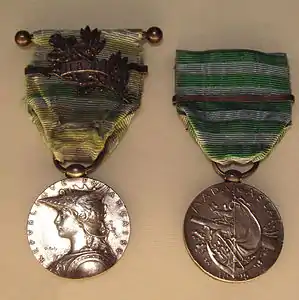 Médaille de la seconde expédition de Madagascar en 1895.