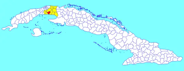 Municipalité de Melena del Sur dans la province de Mayabeque