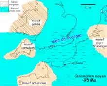 La « mer de la craie » correspond à une transgression marine induite par une accélération du taux d'expansion de la dorsale médio-atlantique.