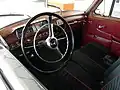 Intérieur d’une Mercedes-Benz 220 SE (W 128, année 1958).