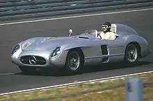 Réplique de Mercedes 300 SLR qui provoqua l'accident de 1955.