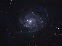 Autre image prise par un télescope amateur de 250mm de diamètre.