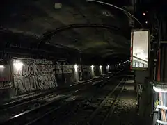 Le tunnel vers Gallieni.