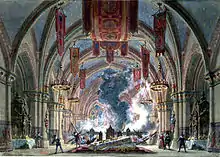 Le prophète : opéra en cinq actes : esquisse de décor de l'acte V, tableau 3 (1897) - Philippe Chaperon