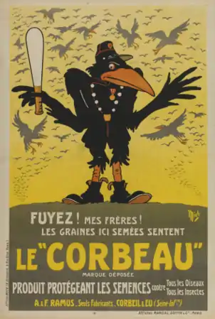 Fuyez ! mes frères ! les graines ici semées sentent le "Corbeau".