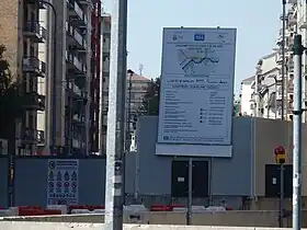 Chantier de la station Tolstoj.