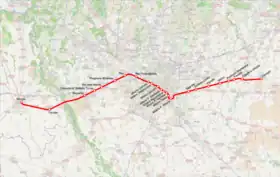 Voir la carte de la ligne.