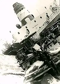 Apollonian Wave échoué sur la plage de Lespecier