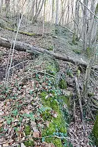 Vestiges du plan incliné.