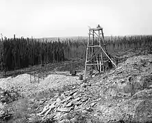 Mine de cuivre à Amos, 1916