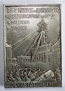 Mines de Lens (1929), plaquette.