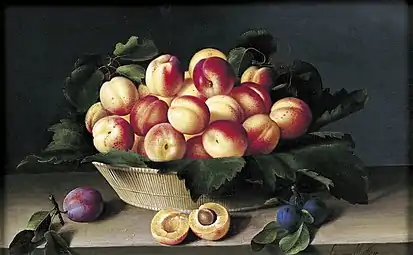 Nature morte aux abricots (1634),musée des Augustins de Toulouse.