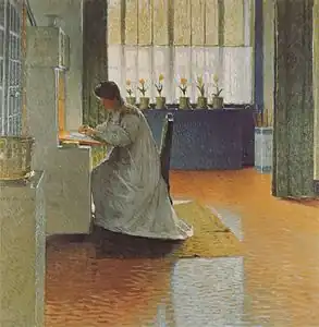 Mon salon (Anna Moll au secrétaire), 1903, musée de Vienne.