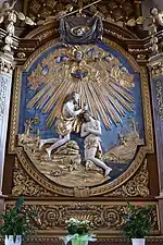 Détail du relief "Baptême de Jésus" (XVIIIe siècle).