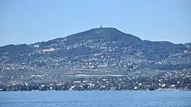 Vue du mont Pèlerin depuis le lac Léman