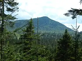 Vue du mont Sugar Loaf à Sainte-Lucie-de-Beauregard.