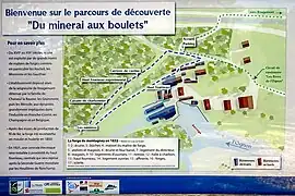 Plan de la forge en 1832.