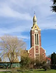 L'église Saint-Gilles reconstruite dans les années 1920.