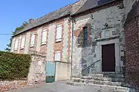 La nef de l'église a été transformée en habitation au XIXe siècle.