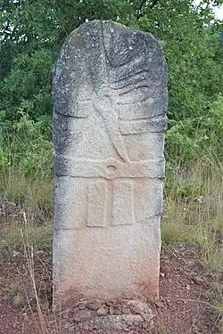 Statue-menhir de Saumecourt n°1.