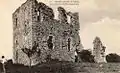 Les ruines de la tour carrée de Montmélian, vestiges du manoir de la famille de Vernon (seigneurs de Montmélian de 1185 à 1283), construit vers 1200. Début du XXe&nbsp;siècle.