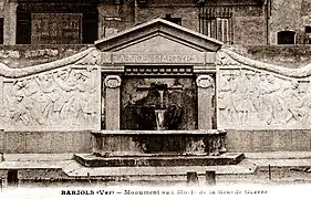 Monument aux morts, Barjols, 1923.