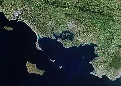 Image satellite du sud Morbihan.