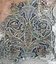 Crypte de Saint-Victor, mosaïque probablement mérovingienne.