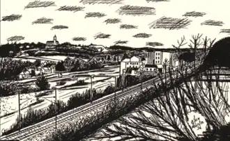 Moulin de Macaire - Vu de La Butte de Huneau