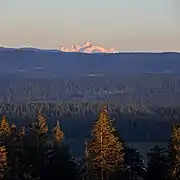 Vue sur le Mont-Blanc depuis le sommet du Saint-Sorlin.