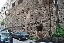 Un mur dans la ville de Palerme datant du IIIe&nbsp;siècle