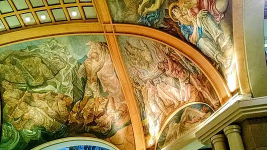 Détail d'un plafond des Galerías Pacífico&nbsp;(es) à Buenos Aires.