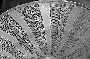 Verre filigrané, fin du XVIe siècle ou début du XVIIe&nbsp;siècle.