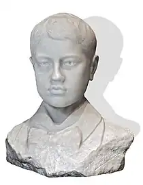 Buste d'enfant, marbre, musée des Beaux-Arts de Gaillac.