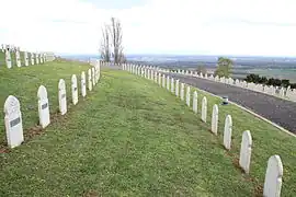 Tombes musulmanes à la nécropole nationale de Sigolsheim.