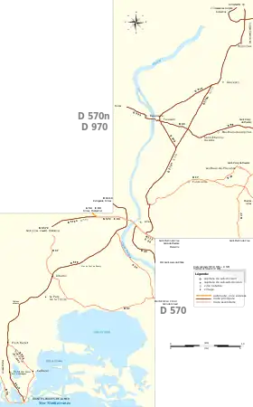 Carte de la route.