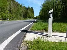 Balise J6 située au Vaudioux (Jura)