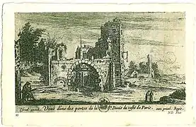 La porte de Paris à Saint-Denis(au XIXe&nbsp;siècle).