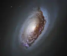 Image de M64 prise par le télescope spatial Hubble en mars 2020.