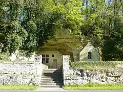 L'ermitage et sa clôture.