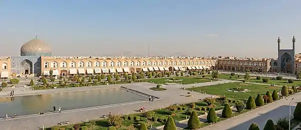 Place Naghch-e Djahan (XVIIe siècle) en Iran.